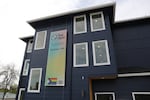 The Opal Apartments in Cedar Mill, Oregon, on April 11. The apartments will serve LGBTQ+ senior citizens.