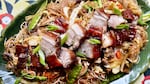In the Philippines, pancit is the go-to noodle dish for family gatherings and special occasions, so why not make it extra festive with crispy roasted pork lechon?