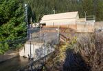 The spillway runs directly under the shed, keeping it moist and cool in the summer, and allowing bats to fly in and out. Sept. 27, 2023