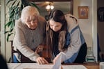 Esther Stutzman and her granddaughter Aiyanna Brown, who are Kalapuyan descendants, have spearheaded the effort to print and distribute the Kalapuya-English dictionaries published last winter.