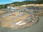 An aerial view of construction occurring at Adapt's recovery campus in Roseburg, Ore.
