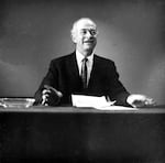 Nobel Laureate Dr. Linus Pauling in New York City on Jan. 13, 1958.