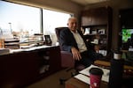 Jon Creedon, president of Vancouver Auto Group, sits in his office on March 20. Creedon said auto sales have dropped, but he expects they will rebound.