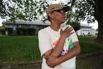 Eboni Samuels stands outside her office in Washington County in June 2022. Samuels is among several current and former workers at the Vancouver nonprofit Share to raise concerns about the workplace.