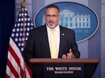 Secretary of Education Miguel Cardona answers questions during the daily briefing at the White House Aug. 5, 2021, in Washington, D.C.