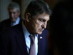 Sen. Joe Manchin (D-WV) leaves the Senate chamber after a live quorum call at the U.S. Capitol this week.