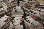 Copies of a new book by Earl Spencer, brother of the late Princess Diana, entitled "Swan Song: Diana, My Sister," on display in a bookshop in central London, Tuesday.