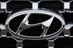 FILE - The Hyundai company logo is displayed, Sept. 12, 2021, in Littleton, Colo.