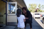 Ms. Crickett Varner greets each child in the carpool line at Kairos every morning, saying, "Have a good day, make good choices, and be amazing."