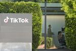 People work inside the TikTok Inc. building in Culver City, Calif., on March 11. 