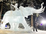 Oregon Coast Culinary Institute instructor and certified Master Ice Sculptor Chris Foltz was part of a four-person team that won first place for "Thunderstruck," an ice sculpture he helped create at the 2022 World Ice Art Championships held in February in Fairbanks, Alaska.