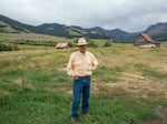 Hannibal Anderson on his family's ranch in Tom Miner Basin, just outside Yellowstone National Park, in Montana