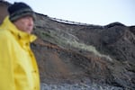 Standing on Moolack Beach, Lincoln City planning director Onno Husing can see how the ocean is undercutting Highway 101. “You don’t need to be an engineer to understand that the highway is threatened," he said.