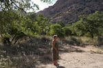 Margarita Acosta at her home in Cochise, Arizona, on Oct. 7, 2024.