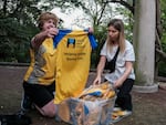 Members of the Ukrainian community celebrate Ukraine's Independence Day on Aug. 24, 2024, in Washington, D.C.