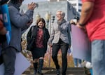 Tina Kotek and Aimee Kotek Wilson pictured in 2022 when Kotek was the governor-elect.