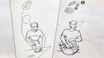 Composite of United States Navy recipe cards from 1971