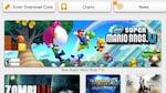 The Wii U's storefront, which will soon go offline.