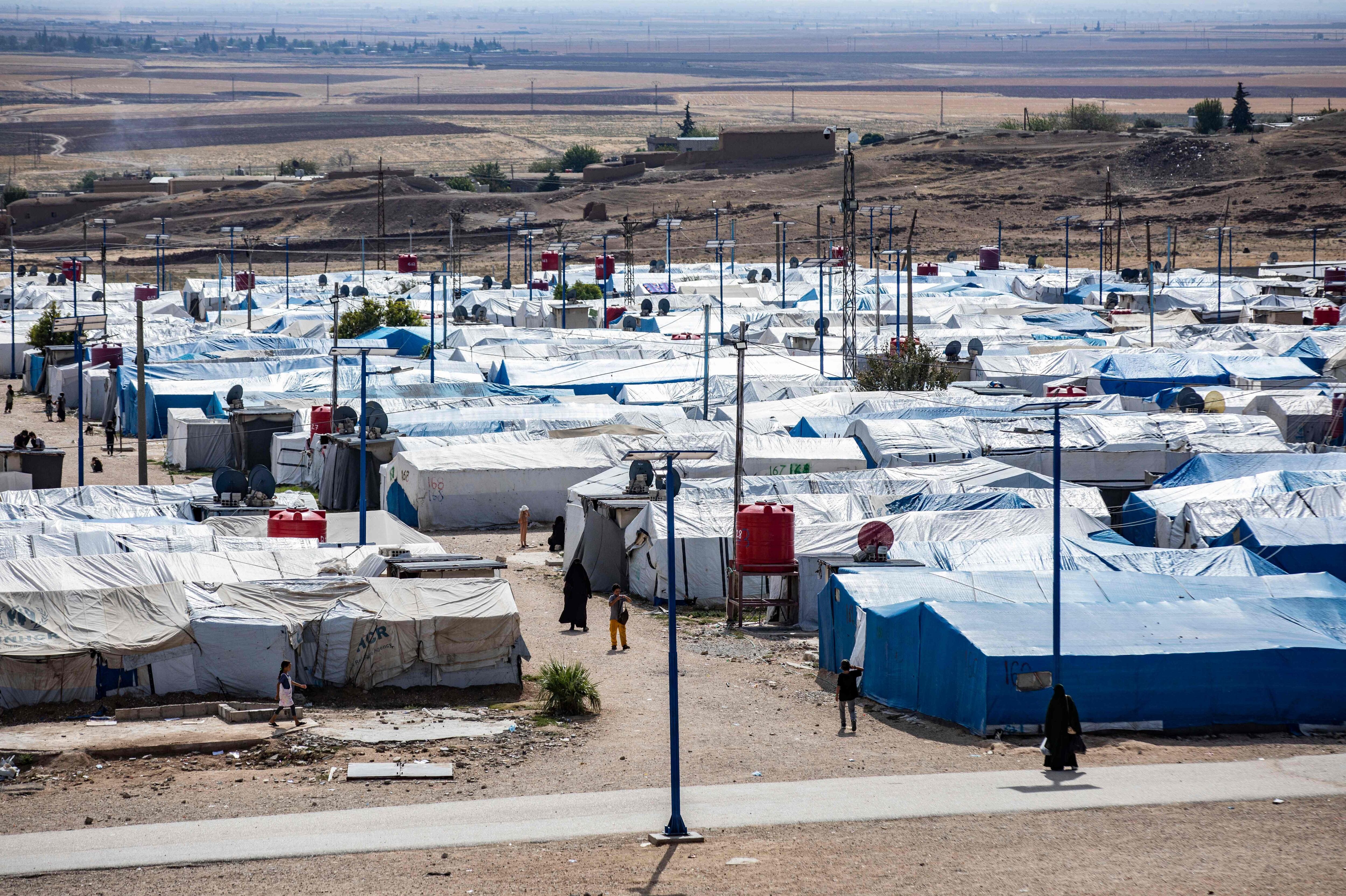 Camp Roj in northeast Syria, where relatives of ISIS fighters are held, in Oct. 2023.