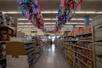 Piñatas for sale at the new El Torito Supermarket in Madras, Ore., on Apr. 17, 2025. El Torito moved into the space previously occupied by Erickson's Thriftway in April.