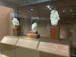 Buddhist heads dating from the 2nd and 3rd centuries were seen on display during a recent visit to the National Museum of Afghanistan. They were the only items on display in a section of the museum labeled "Buddhist Heritage of Afghanistan."