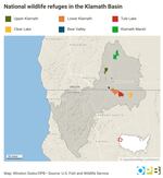 National wildlife refuges in the Klamath Basin.