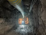 Inside the Pinyon Plain mine near the Grand Canyon in Arizona