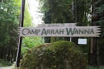 Sign for Outdoor School's Arrah Wanna site near Welches, Ore. 