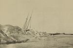 The Rosario, a whaler that was crushed by sea ice at Point Barrow,  Alaska, in 1898.