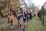 Portland Public School students support their striking teachers this past week.