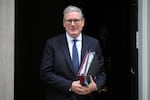 Britain's Prime Minister Keir Starmer leaves 10 Downing Street to attend the weekly session of Prime Minister's Questions in parliament in London, Wednesday, June 10, 2026.