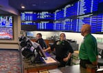 Tribal casinos in Washington may soon feature legal sportsbooks like this pioneering one at theChinook Winds Casino in Lincoln City.