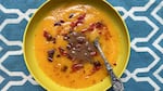 This silky, grilled heirloom squash soup comes from chef Jack Strong, a member of the Confederated Tribes of Siletz Indians. While he was working at KAI restaurant in Arizona, he developed this recipe as a tribute to Gila River tribes.