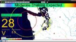 Video still of the beta version of Shake Alert, an earthquake early warning system being developed by the USGS along with a coalition of university partners.