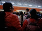 At rush hour, shown here in December 2023, the metro can become dangerously packed with travelers.