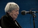 Ursula Le Guin at a "Think Out Loud" live show in 2013 focused on the staging of "The Left Hand of Darkness" by Portland Playhouse and Hand2Mouth Theatre.