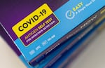 COVID-19 rapid test kits, April 28, 2023. Researchers are tracking a news strain of COVID-19, similar to the omicron variant, as it spreads across Oregon.