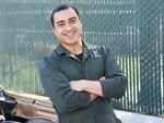 Diego Aguilar works at a trade center at East Bay Municipal Utility District in Oakland, Calif.