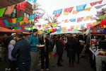 People attend the Día de Muertos celebration in Bend, Ore., on Nov. 7, 2025.