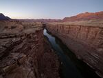 A view of the Colorado River from the Navajo Bridge in Marble Canyon, Ariz. At least 16 people have died at the Grand Canyon this year, putting the park on pace to eclipse its average of 17 deaths per year. 