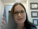 In this image from video provided by the U.S. Senate, Aileen M. Cannon speaks remotely during a Senate Judiciary Committee oversight nomination hearing to be U.S. District Court for the Southern District of Florida on July 29, 2020, in Washington.