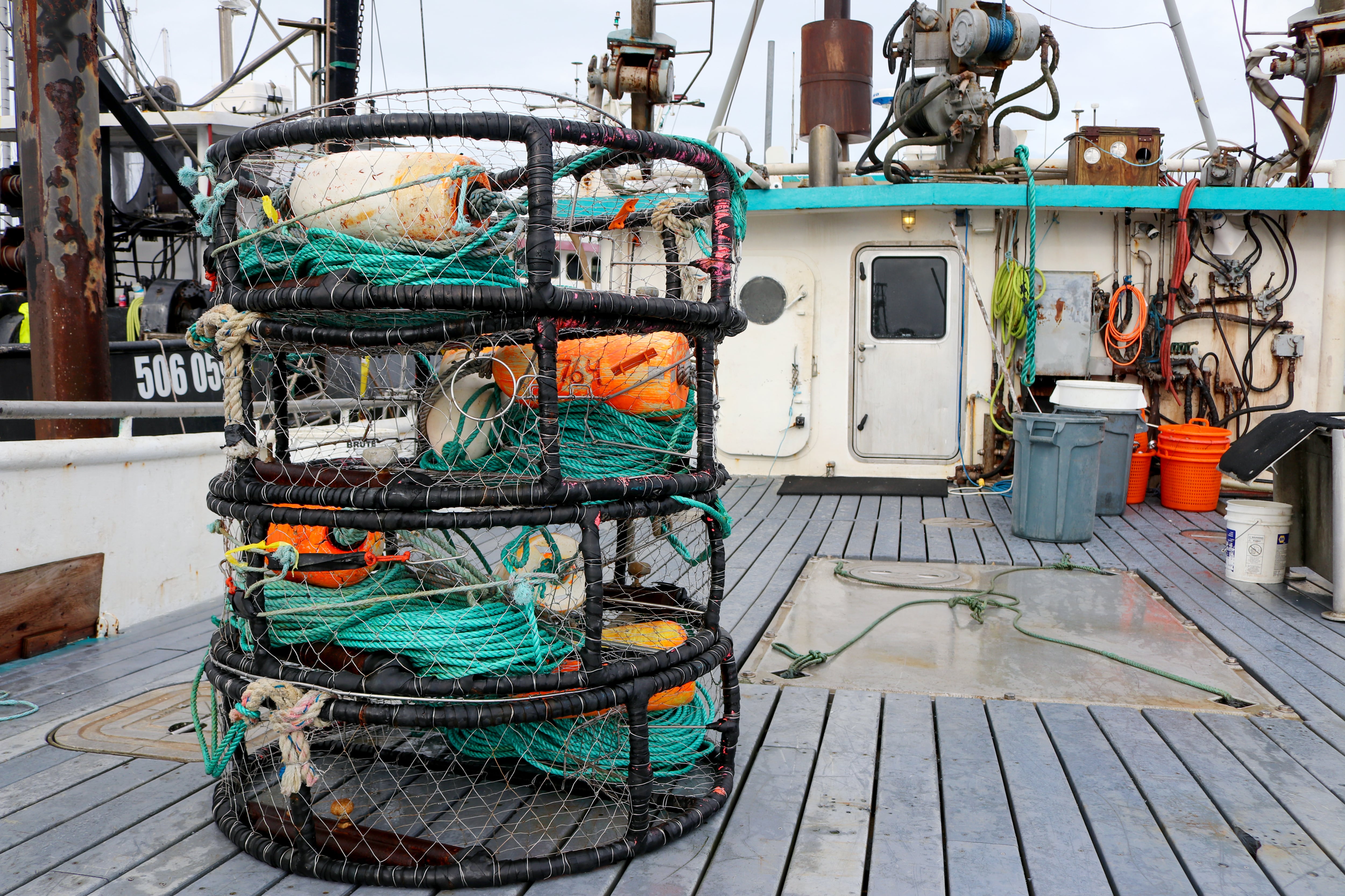 FILE - Aboard fisherman Nick Edwards' 80-foot trawler named