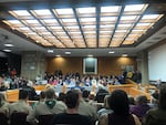 Community members pack the room at a Salem City Council meeting Nov. 26, 2019.