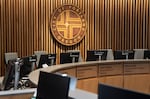 The Portland City Council chambers on Oct. 5, 2026 in Portland, Ore.