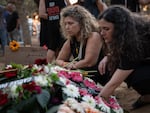 Family members attend the funeral of Abraham Munder, 79, in Nir Oz, Israel, on Aug. 22. He was taken hostage from Israel in a Hamas-led attack last Oct. 7 and his body was one of six recovered by Israeli forces from Gaza this week.