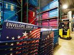 The warehouse at the Maricopa County Elections Department stores all the equipment and signage for all the voting precincts in Phoenix on Sept. 8, 2022.