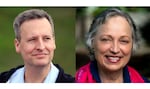 Democrat Dave Upthegrove, left, secured just a handful more votes than Republican Sue Kuehl Pederson in the primary election race for lands commissioner this month. The razor-thin margin will trigger an automatic hand recount. No other statewide race was as close as this one by far.