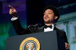 Trevor Noah, host of Comedy Central's "The Daily Show," speaks at the annual White House Correspondents' Association dinner, Saturday, April 30, 2022, in Washington.