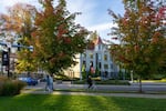 Oregon State University's campus. It is one of seven public universities to reach a deal with the union representing thousands of classified employees.