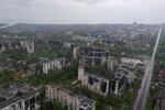 The central district of Mariupol on Wednesday, two days after Ukraine says it ended its combat mission in the city.